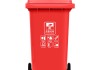 Large commercial outdoor sanitation sorting dustbin with cover